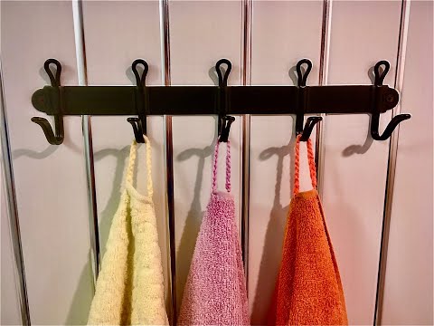 Видео: Самый лёгкий метод изготовления петель для полотенец/The easiest method for making towel loops