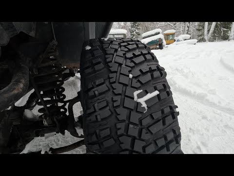 Видео: Нарезанная MT резина в снегу. Первый тест