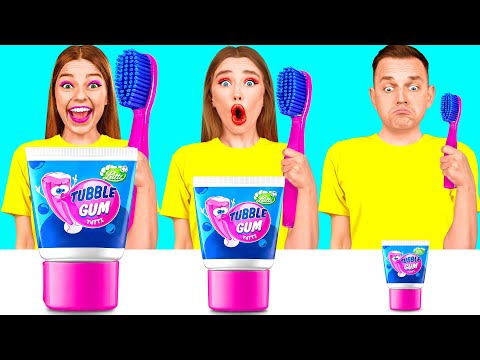 Видео: Большая, Средняя или Маленькая тарелка Челлендж | Сумасшедший Челлендж