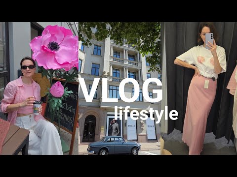Видео: VLOG. Цвет настроения розовый, шопинг в RESERVED, H&M HOME, кафе KOFEMAN, уличная еда 🖤
