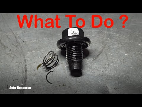 Видео: Ремонт сорванной пробки масляного поддона двигателя