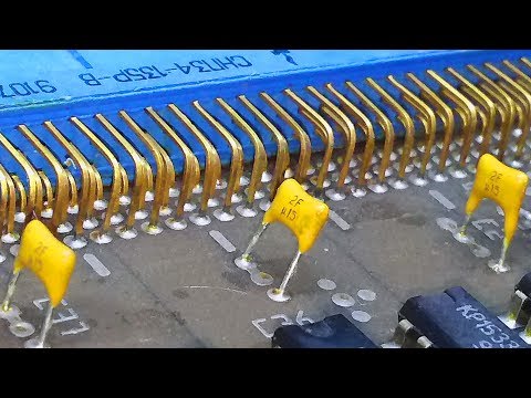 Видео: Золотые радиодетали и КМ-ки в старом компьютере.