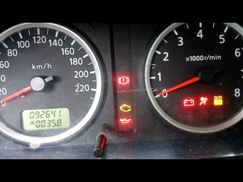Видео: Самодиагностика  определение ошибки и сброс ошибки на NISSAN Almera N16