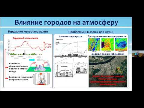 Видео: М.В. Варенцов ВЛИЯНИЕ ГОРОДОВ НА ПОГОДУ И КЛИМАТ: НАБЛЮДЕНИЯ, МОДЕЛИРОВАНИЕ И ПРОГНОЗ