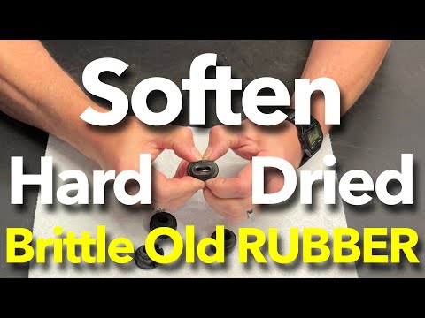 Видео: Размягчение твердой, хрупкой старой высохшей резины. Методика самостоятельного восстановления и п...
