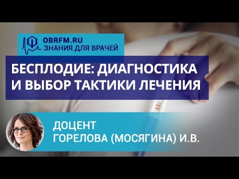 Видео: Доцент Горелова (Мосягина) И.В.: Бесплодие: диагностика и выбор тактики лечения