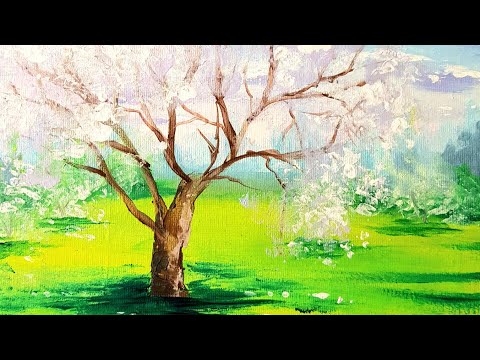 Видео: Как да нарисуваме Пролет с маслени бои