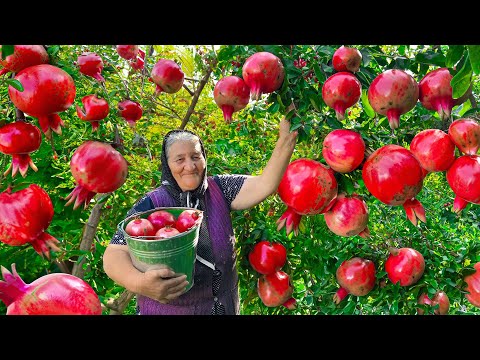 Видео: Заготавливаем Свежие Крупные Гранаты и Готовим Варенье и Сок на Зиму!