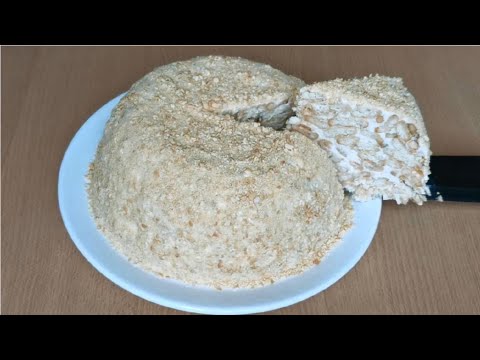 Видео: Торт из Крекера "Рыбки" со Сметанным Кремом. Нежный Торт без Выпечки