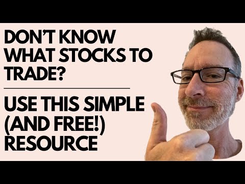 Видео: Не можете найти акции для торговли? Воспользуйтесь этим простым (и бесплатным) ресурсом.
