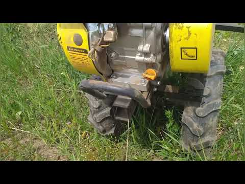 Видео: окучивание картофеля Мотоблок CHAMPION BC7713, чемпион