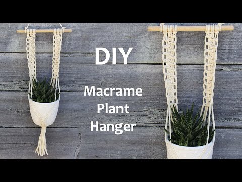 Видео: How to make Macrame Plant Hanger | Macrame Plant Hanger for Beginners | Кашпо Макраме Для Начинающих
