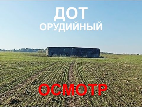 Видео: Орудийный ДОТ под Дзержинском, Беларусь