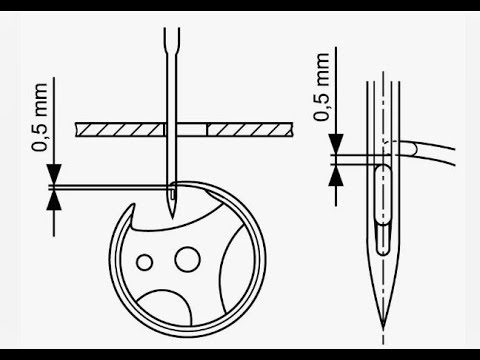 Видео: Настройка челночного устройства прямострочной  швейной машины.