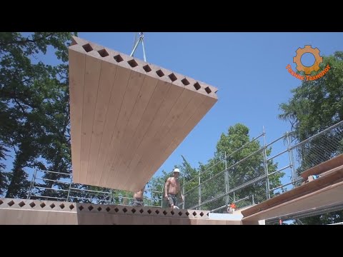 Видео: Как делают деревянные плиты перекрытия