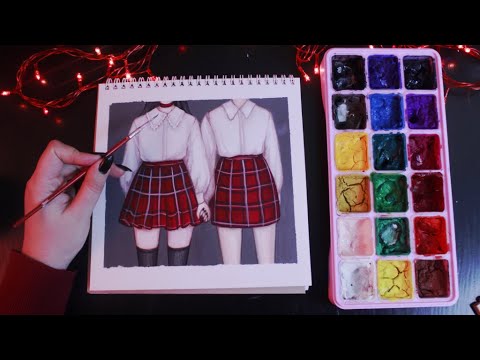 Видео: ❤Разговариваю и рисую в скетчбуке❤