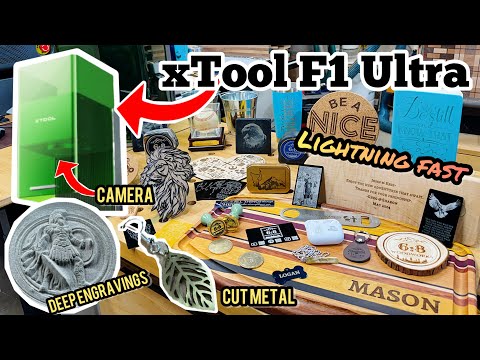 Видео: xTool F1 Ultra: инновационный лазер для малого бизнеса и любителей. Волоконный лазер 20 Вт и диод...