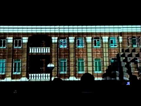 Видео: День города, Артемовск 2012 3D  проекционное шоу