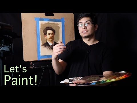 Видео: Учебник по портретной живописи | Sargent Paint Along + НОВЫЙ интерактивный видеостиль