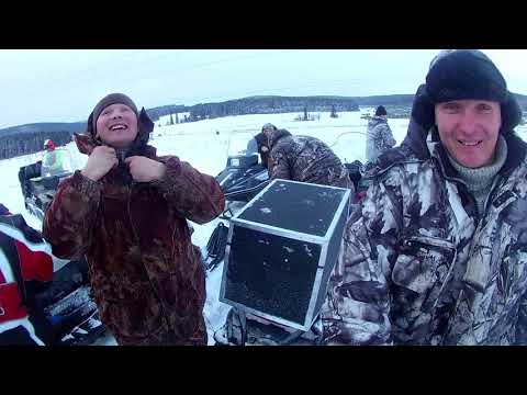 Видео: На снегоходах через Нижнеиргинское и Сыру в Красный Луг