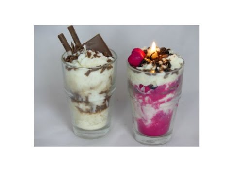 Видео: DIY: Как сделать свечи в виде мороженого. Мастер класс.