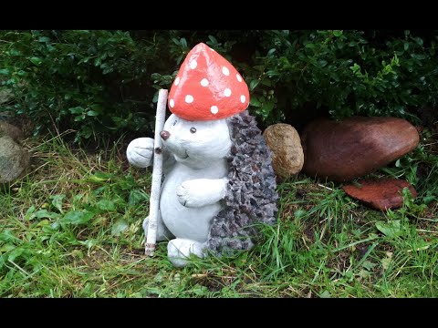Видео: Из Щебня, Цемента и Песка получился чудесный Ёжик для сада.