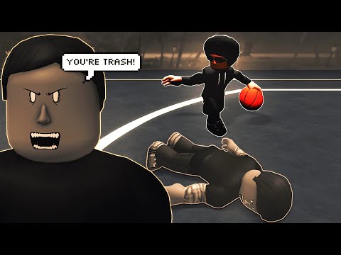Видео: Он нес чушь... Так что я высадил его на площадке для баскетбола! (Roblox)