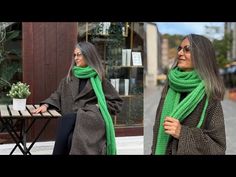 Видео: Шарф «OCTOPUS»  #tutorial #knitting  