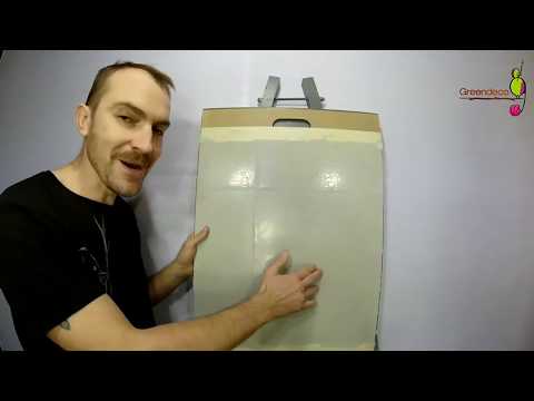 Видео: Нанесение декоративной штукатурки под бетон Florina Fine. Greendeco. Образец 1