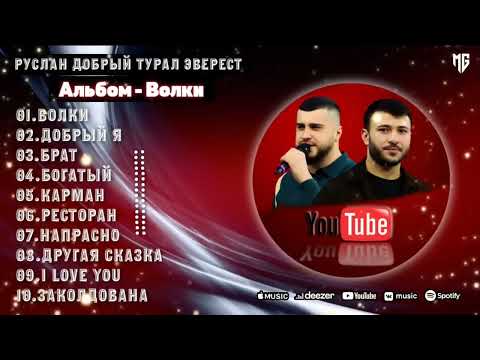 Видео: ТОП 10 Популярный Песни Руслан Добрый, Tural Everest Album   Волки2023💥1
