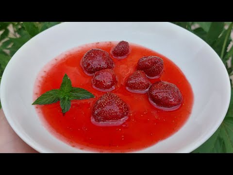Видео: Клубничное варенье.😍 Езілмей дайындалатын өте қою құлпынай тосабы. Клубничное варенье.