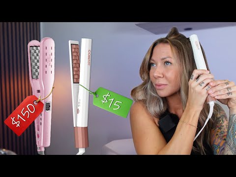 Видео: VOLOOM за 150 долларов против CONAIR за 15 долларов | Сравнение утюжков для придания объема волосам