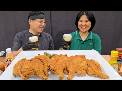 Видео: Я пожарил эту гигантскую куриную ножку дома! 😂🍗.