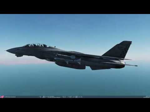 Видео: Применение ракет воздух-воздух на F-14B "Tomcat" в DCS World