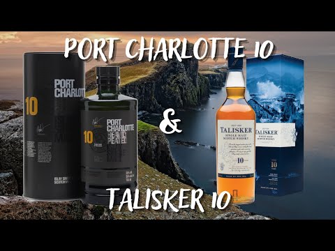 Видео: Дегустация PORT CHARLOTTE 10 vs TALISKER 10 / обзор на виски