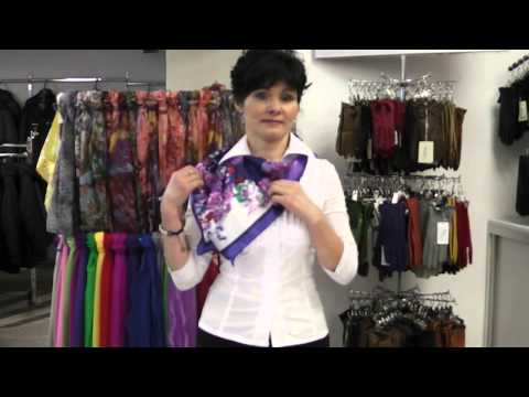 Видео: Способы завязывания шарфов и платков