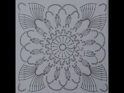 Видео: Квадратный мотив крючком. Вязание для начинающих МК. Ажурный квадрат ЛЕГКО Урок 310 Square crochet