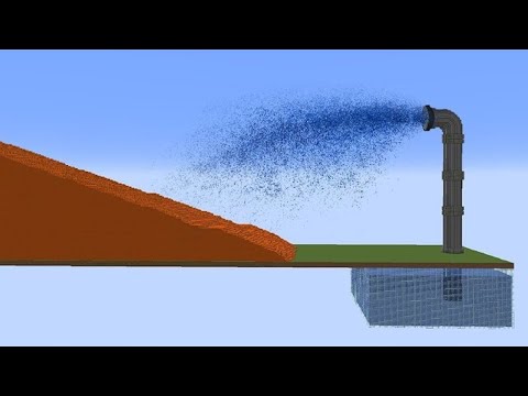 Видео: Бесконечно текущая лава VS Огромная струя воды