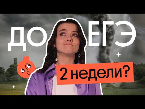 Видео: ДО ЕГЭ ОСТАЛОСЬ 2 НЕДЕЛИ – ЧТО ДЕЛАТЬ ??? | ЕГЭ  2023
