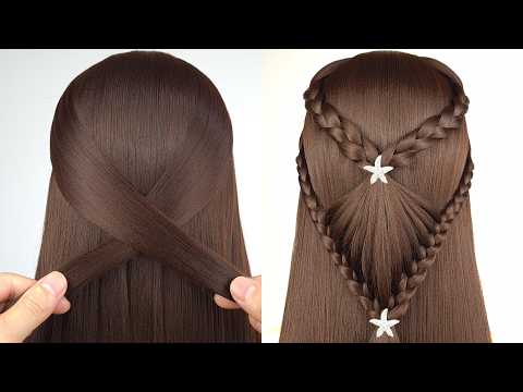 Видео: Новые и лёгкие открытые прически | Простые прически | Красивые прически для девочек