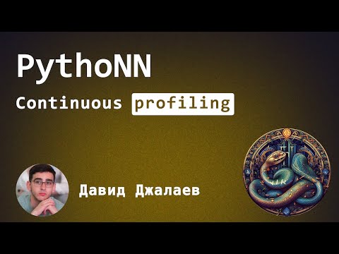 Видео: Continuous profiling, Давид Джалаев, PythoNN