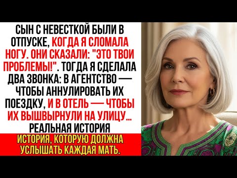 Видео: Я сломала ногу, а сын с невесткой в отпуске. Они заявили "Это твои проблемы!". А платила-то я…