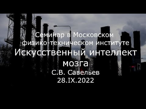 Видео: С.В. Савельев - Искусственный интеллект мозга