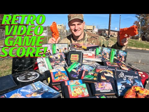 Видео: SOLDIER покупает РЕТРОИГРЫ по отличным ценам! Мгновенная коллекция PlayStation и Sega!