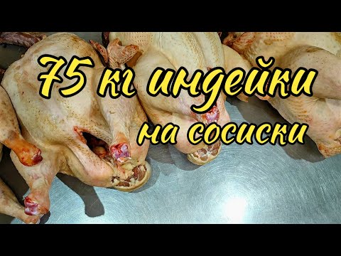 Видео: 75кг индейки на сосиски.