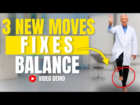 Видео: ДЛЯ ПОЖИЛЫХ ЛЮДЕЙ: эта 3-минутная тренировка баланса ЛУЧШЕ, чем ходьба (результаты видны БЫСТРО)