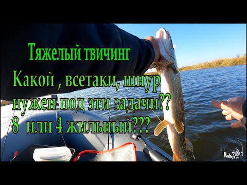 Видео: "Тяжелый" твичинг. Шнур  в бейткастинге.