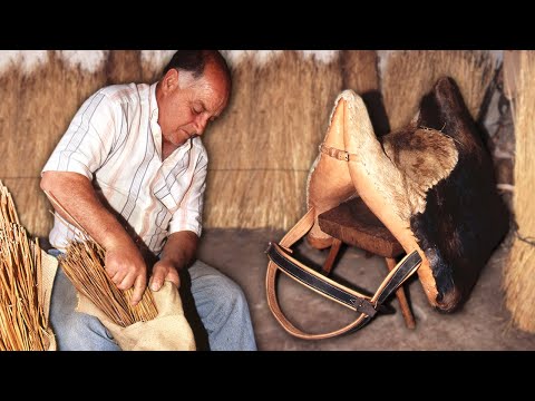 Видео: Соломенное седло для перевозки грузов на лошадях и ослах. 10 часов ручной работы