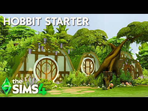Видео: 🍃💚Самый милый дом для начинающих хоббитов в The Sims 4!