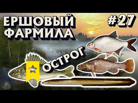 Видео: Аккаунт доночника #27 | Ерш ТРОФ + Ротан + Густера + Угорь | оз. Старый Острог | Русская Рыбалка 4